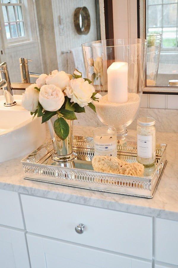 decorating bathroom counter ideas