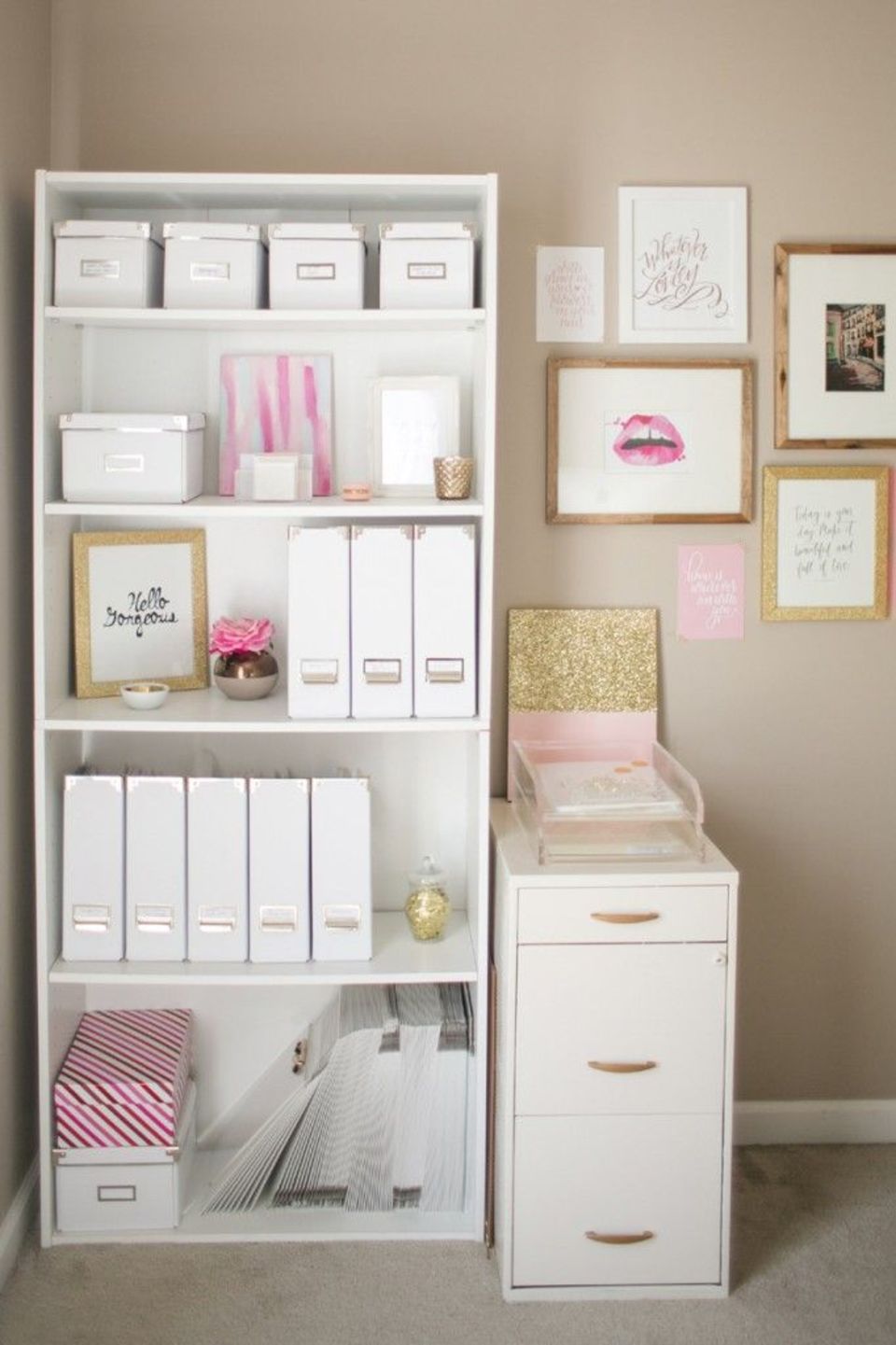 girly bookshelf