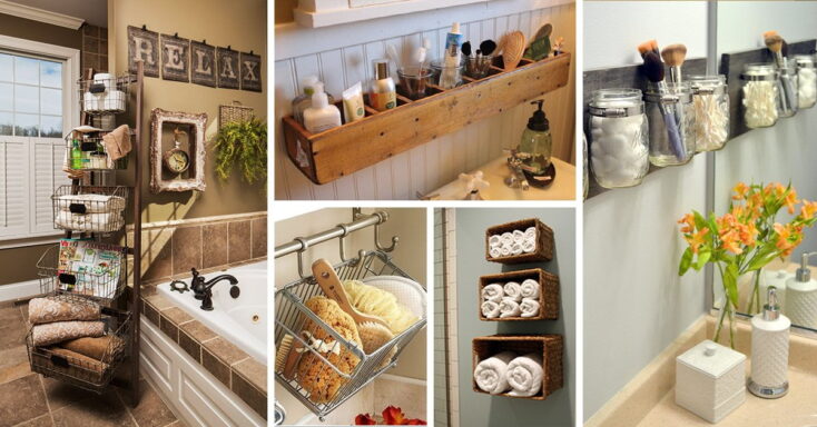 Featured image for 50+ Nifty Bathroom Storage Ideas to Make Use of Every Bit of Space Available