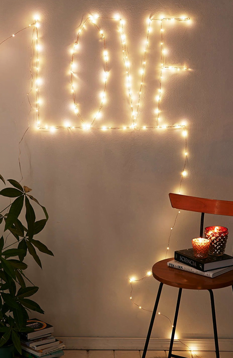 fairy lights wall decor ideas