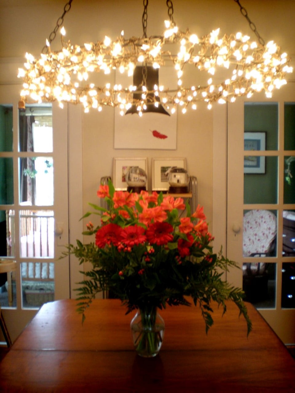 dining room fairy lights