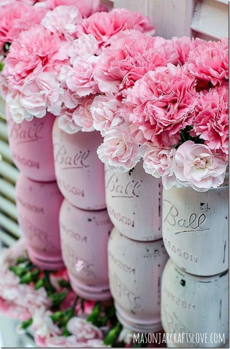 Barely Pink Chalk Painted DIY Shabby Chic Decoration Ideas