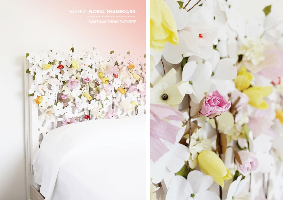 A Scentual Floral Lattice Headboard Homebnc