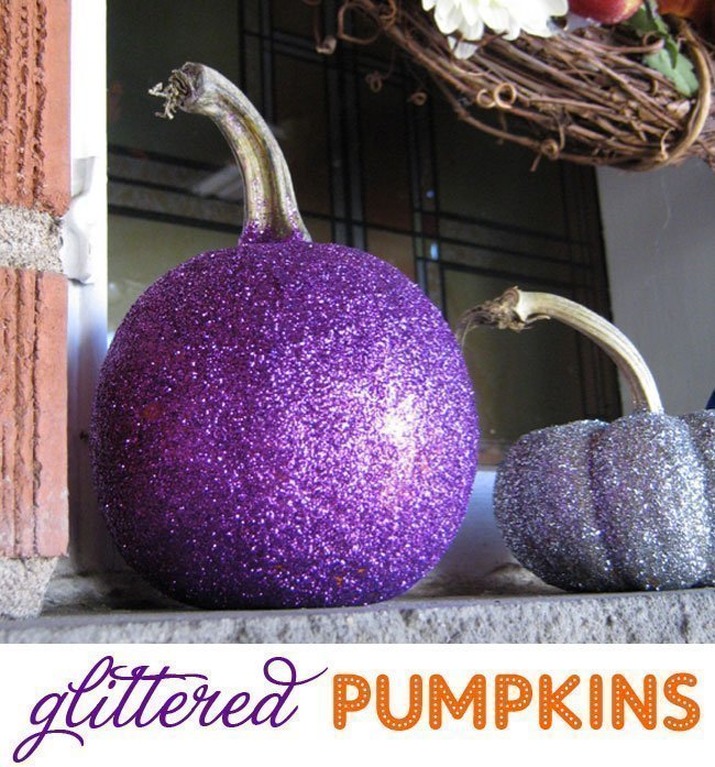 Bedazzle Pumpkins with Glitter