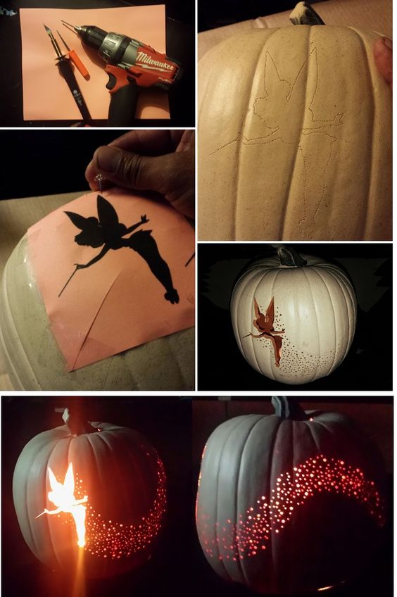 Stenciled Pumpkin Cut-outs Create Magical Effects