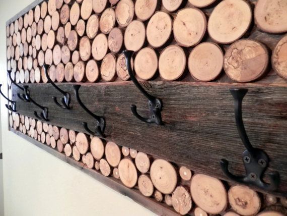 Log Cabin Inspired Coat Rack