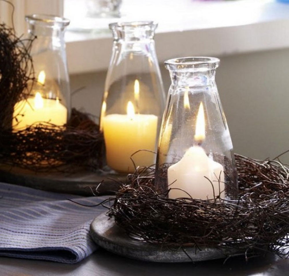 Candle decorating ideas for home.