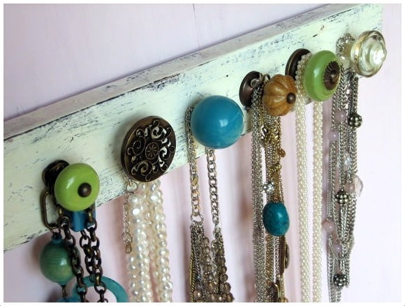 Mismatched Drawer Pull Jewelry Holder