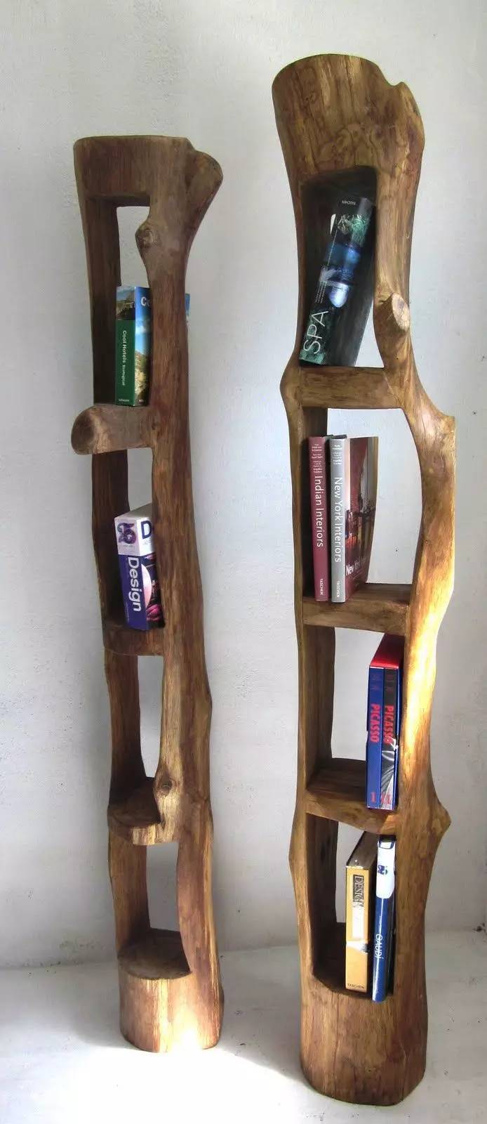 Hallow Totem Style Book Shelves