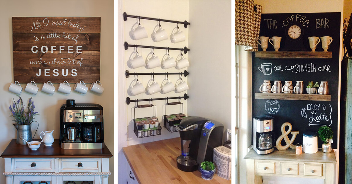 23 Best Coffee Station Ideas And Designs For 2020