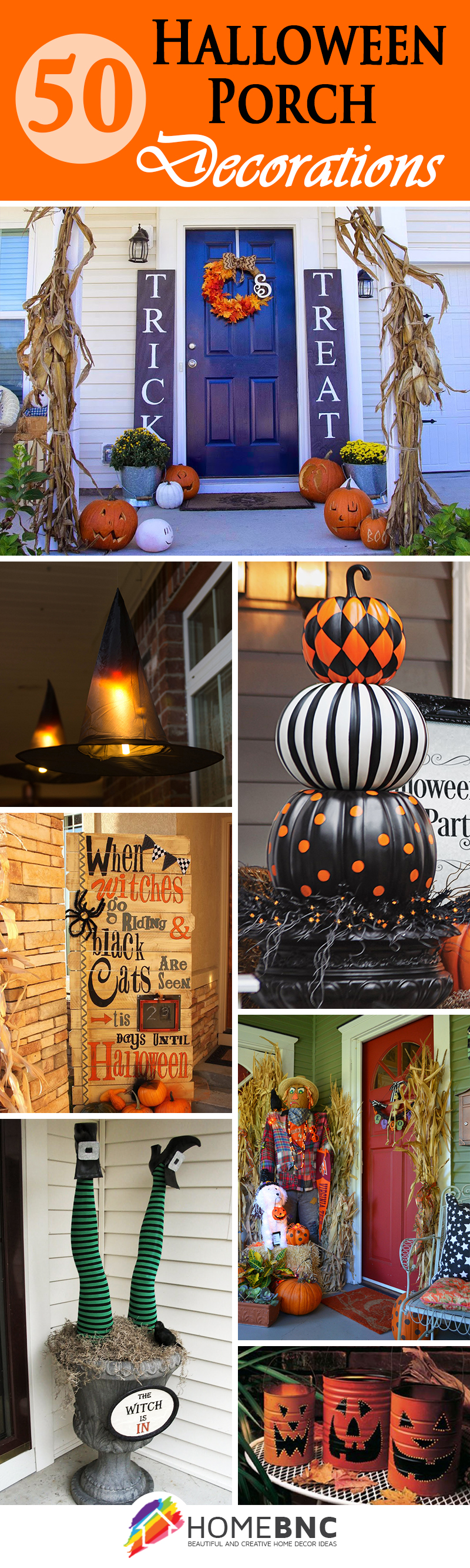 50 Chilling and Thrilling Halloween Porch Decorations for 2017