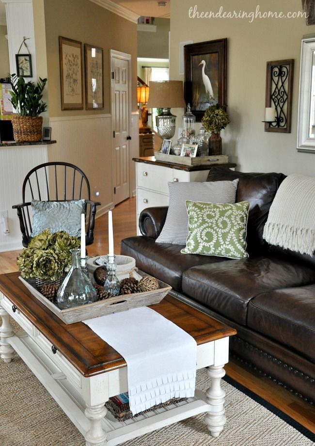 50+ what color coffee table with dark brown couch Living colors inspiration brown hative rustic coffee