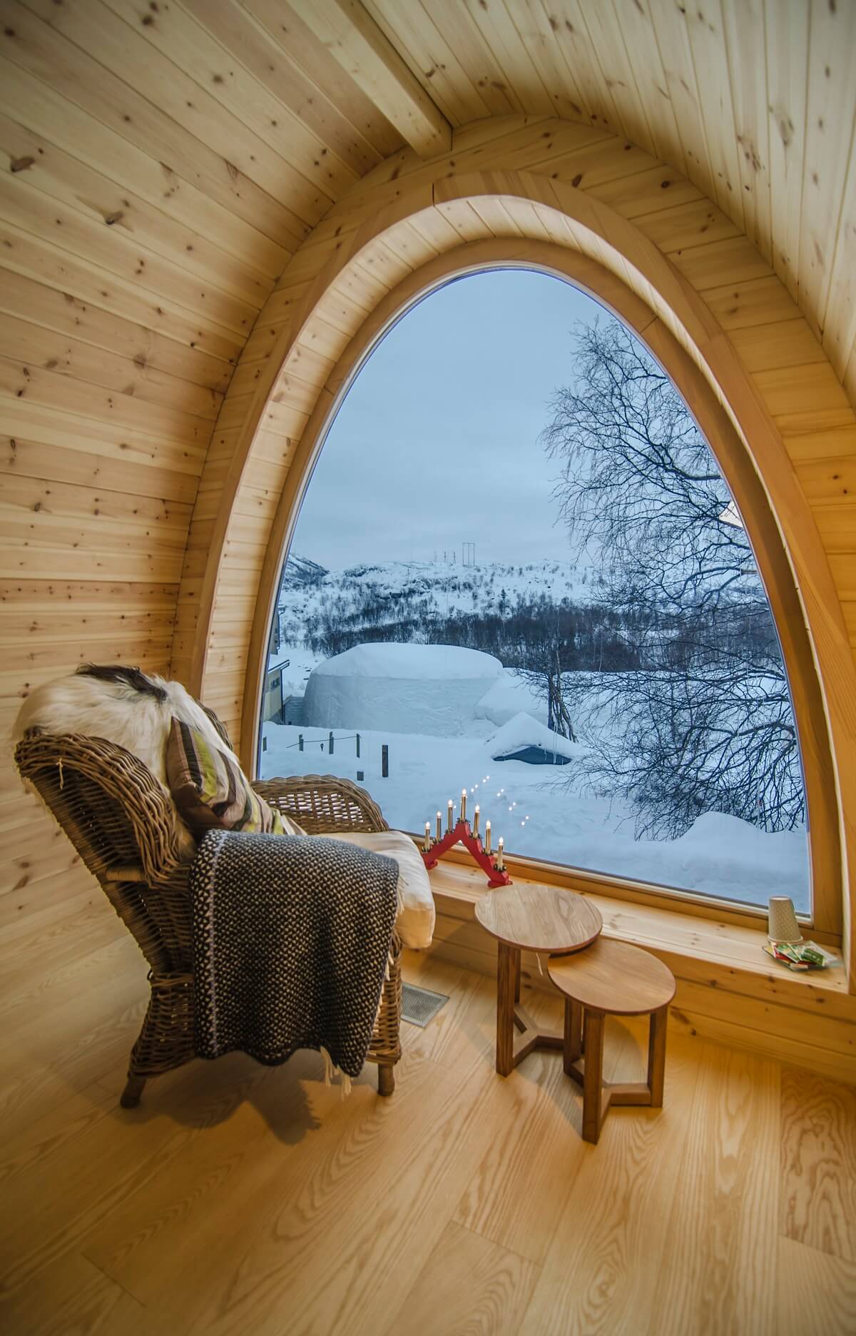 A Cozy Place with a Winter Wonderland View