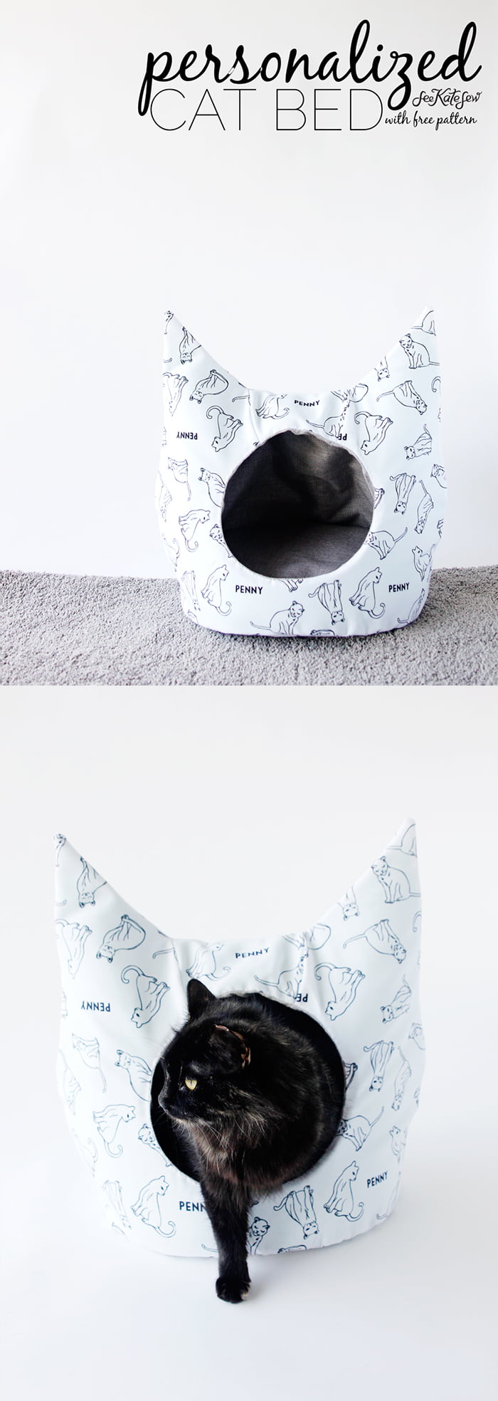 Eccentrico Gatto a forma di Kitty Letto