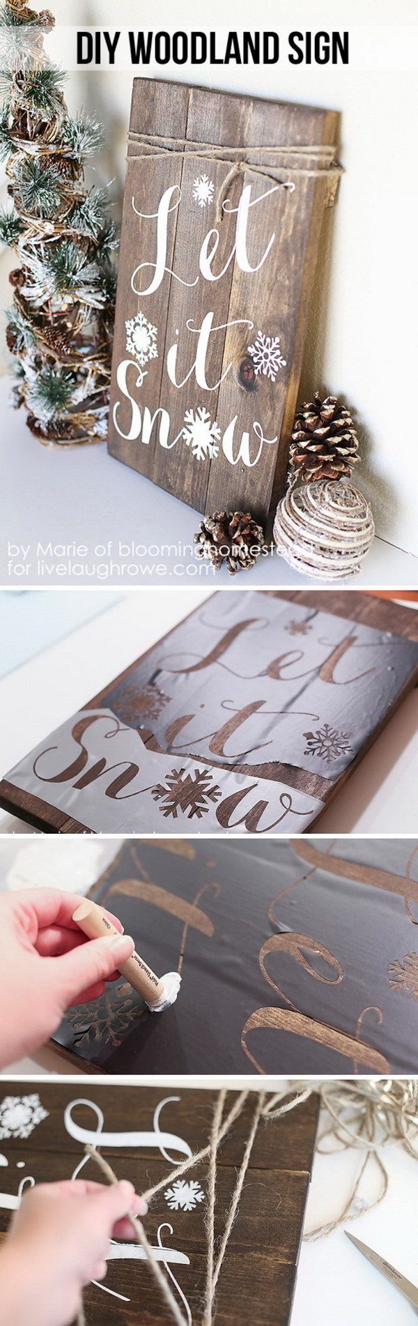 Semplice pannello stenciled Holiday