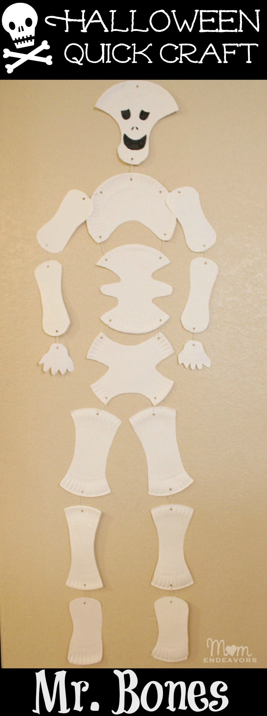 Mr. Bones, the Paper Plate Skeleton