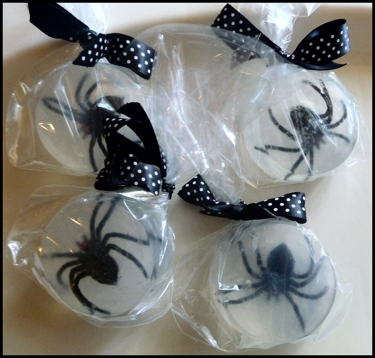 Melt-and-pour Spider Soaps