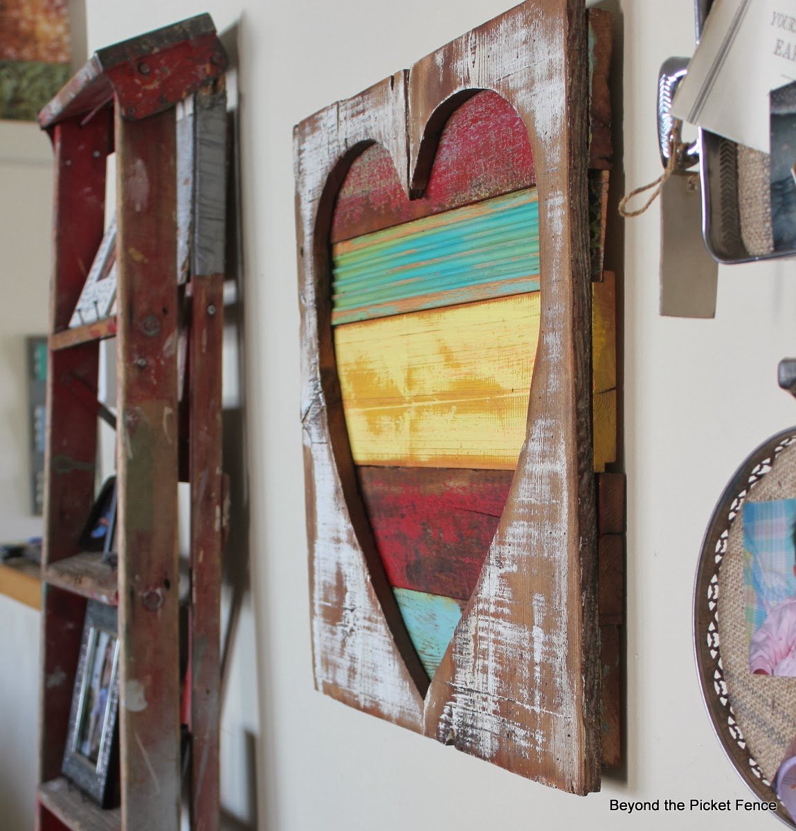 Distressed Wooden Heart Wall Hanging