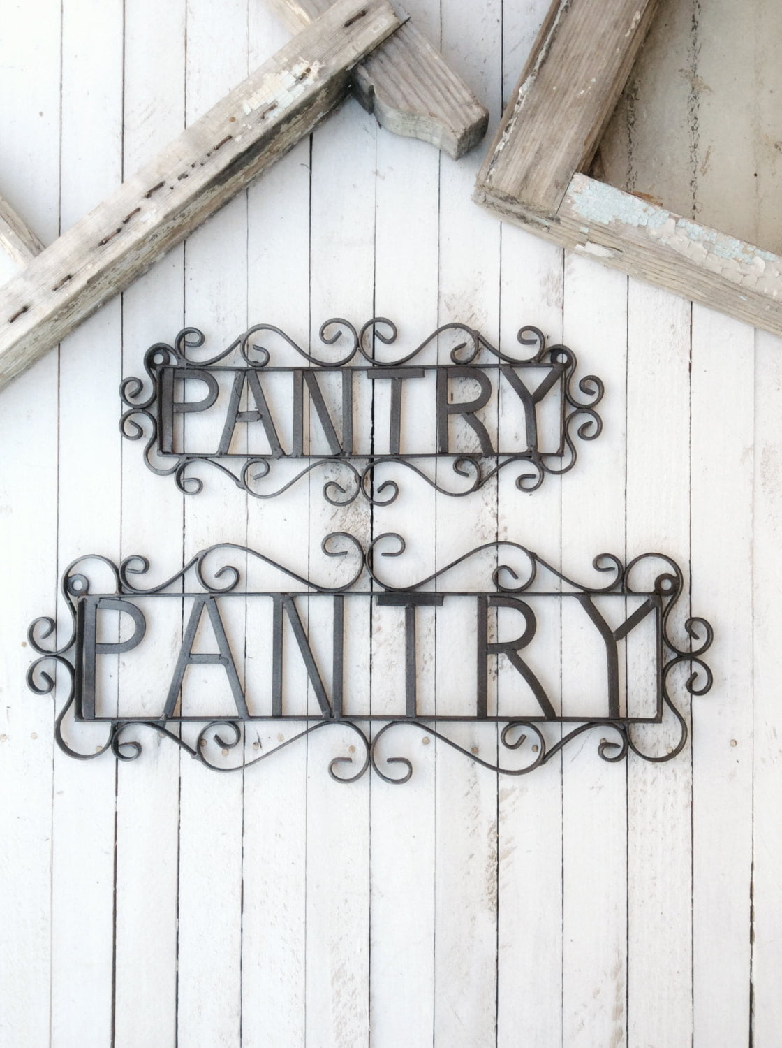 Metal Pantry Sign Homebnc