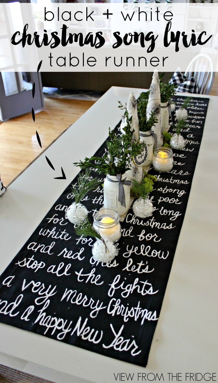 Lyrical Table Runner