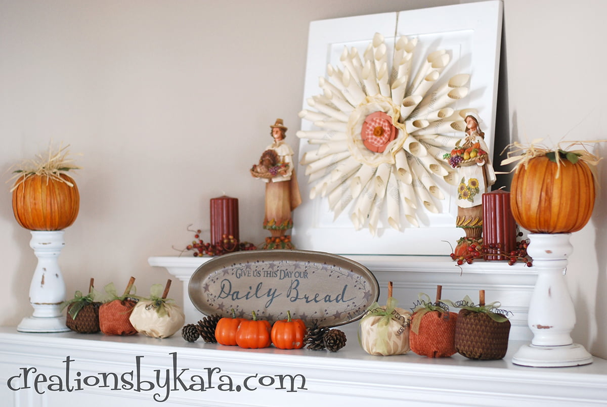 Designer Details with Fall Mantel Decorating Ideas