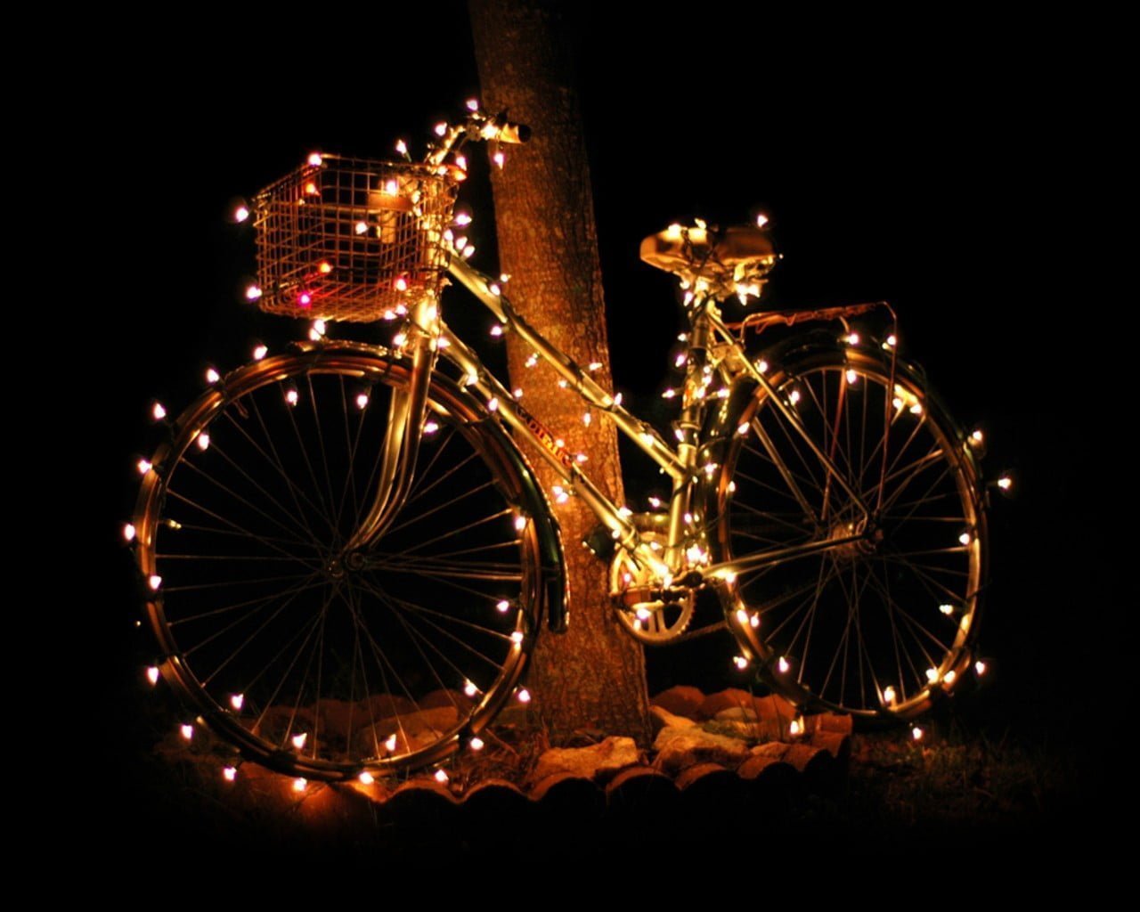 Christmas Light Bike