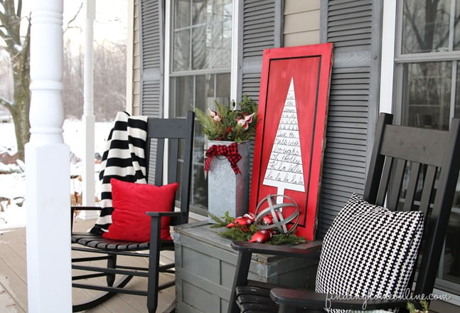 Fierce Black, White, and Red Decor