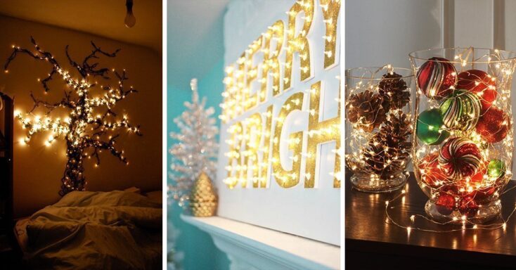Featured image for 50 Trendy and Beautiful DIY Christmas Lights Decoration Ideas