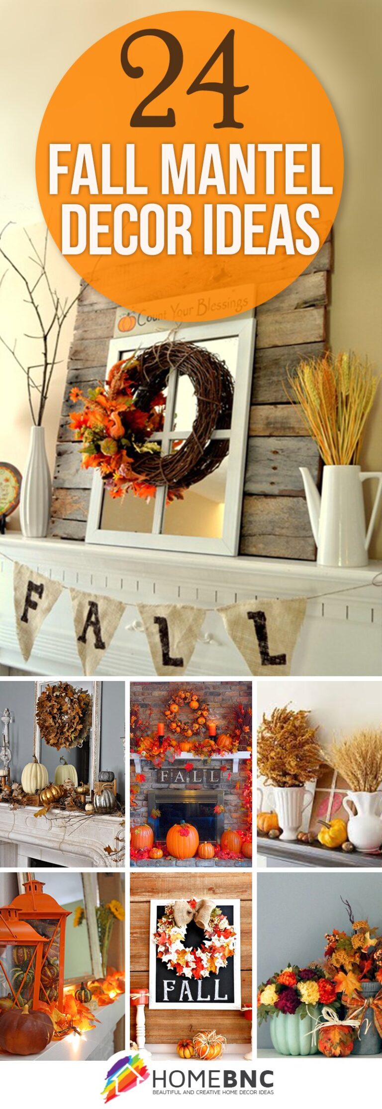 24 Best Fall Mantel Decorating Ideas And Designs For 2023   Fall Mantel Decorating Ideas Pinterest Share Homebnc V2 768x2226 