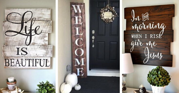 Featured image for 40+ Wood Signs to Add Rustic Glam to your Decor
