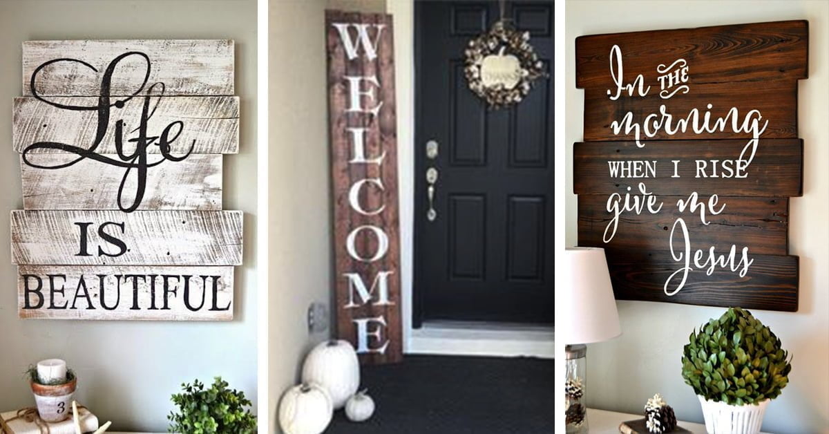 40+ Best Wood Signs (Ideas and Decorations) for 2024