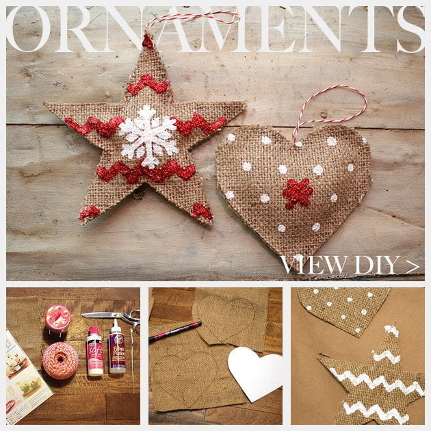 Burlap Ornaments