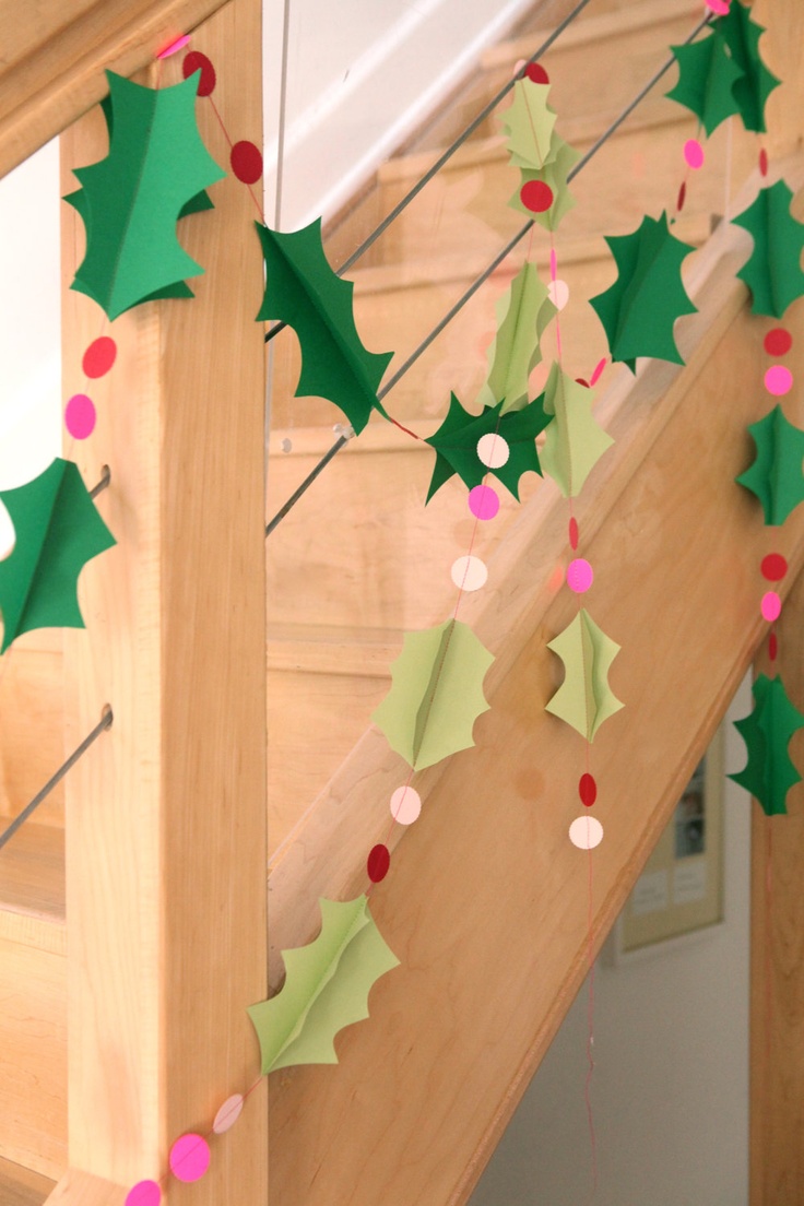 how to make christmas garland out of paper