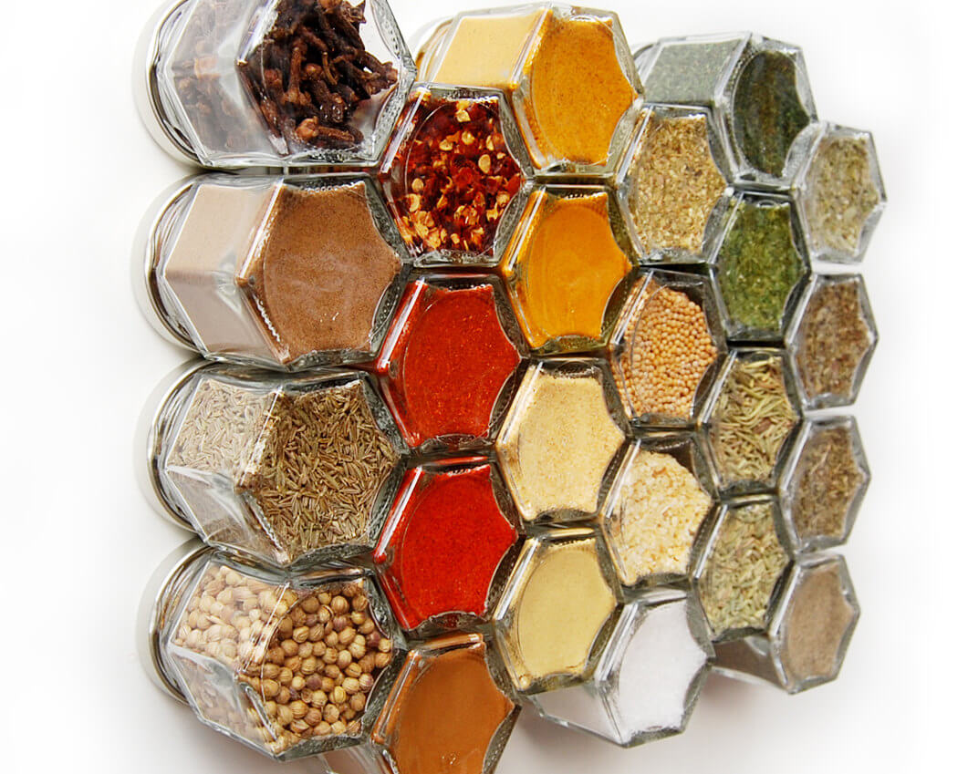 Magnetic Top Spice Jars