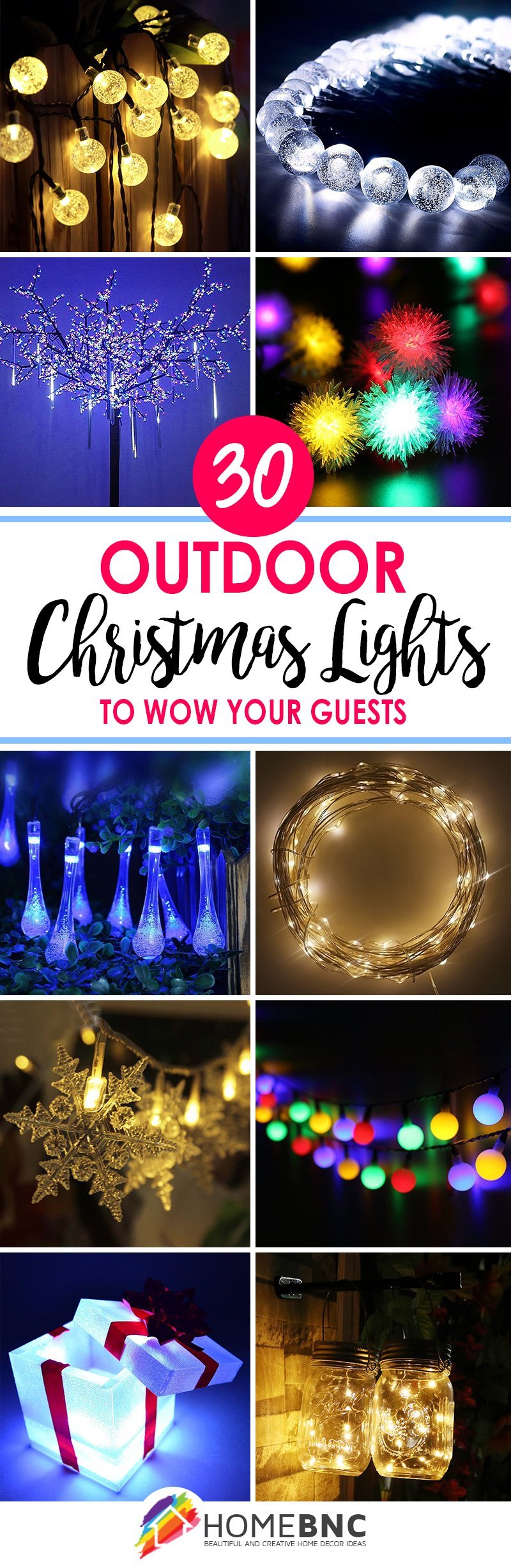 outdoor holiday light ideas