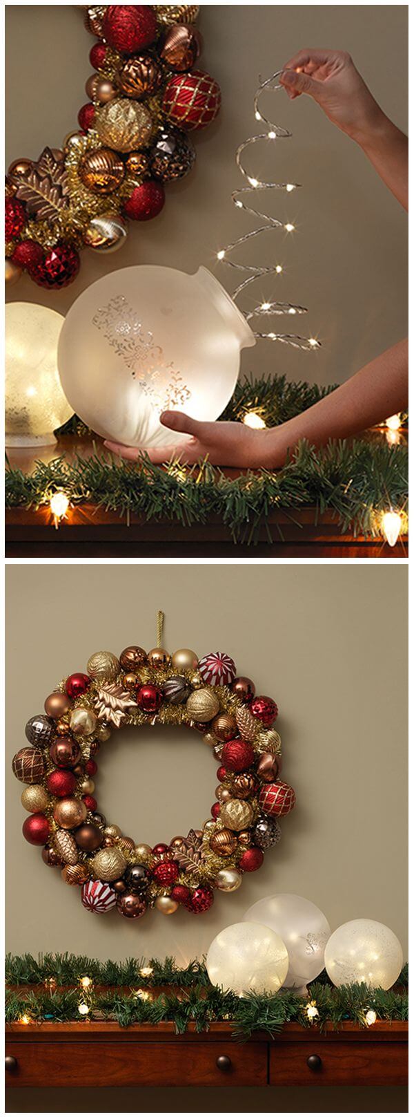 Transform Light Fixtures into Twinkling Globes