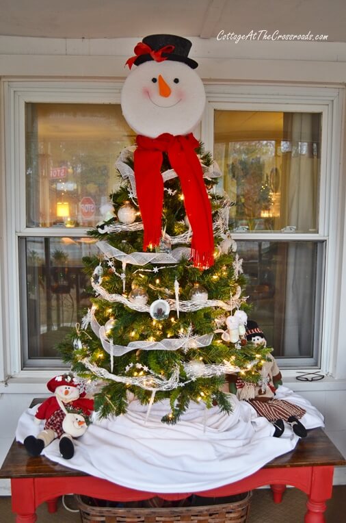 Mr. Snowman Tabletop Christmas Tree