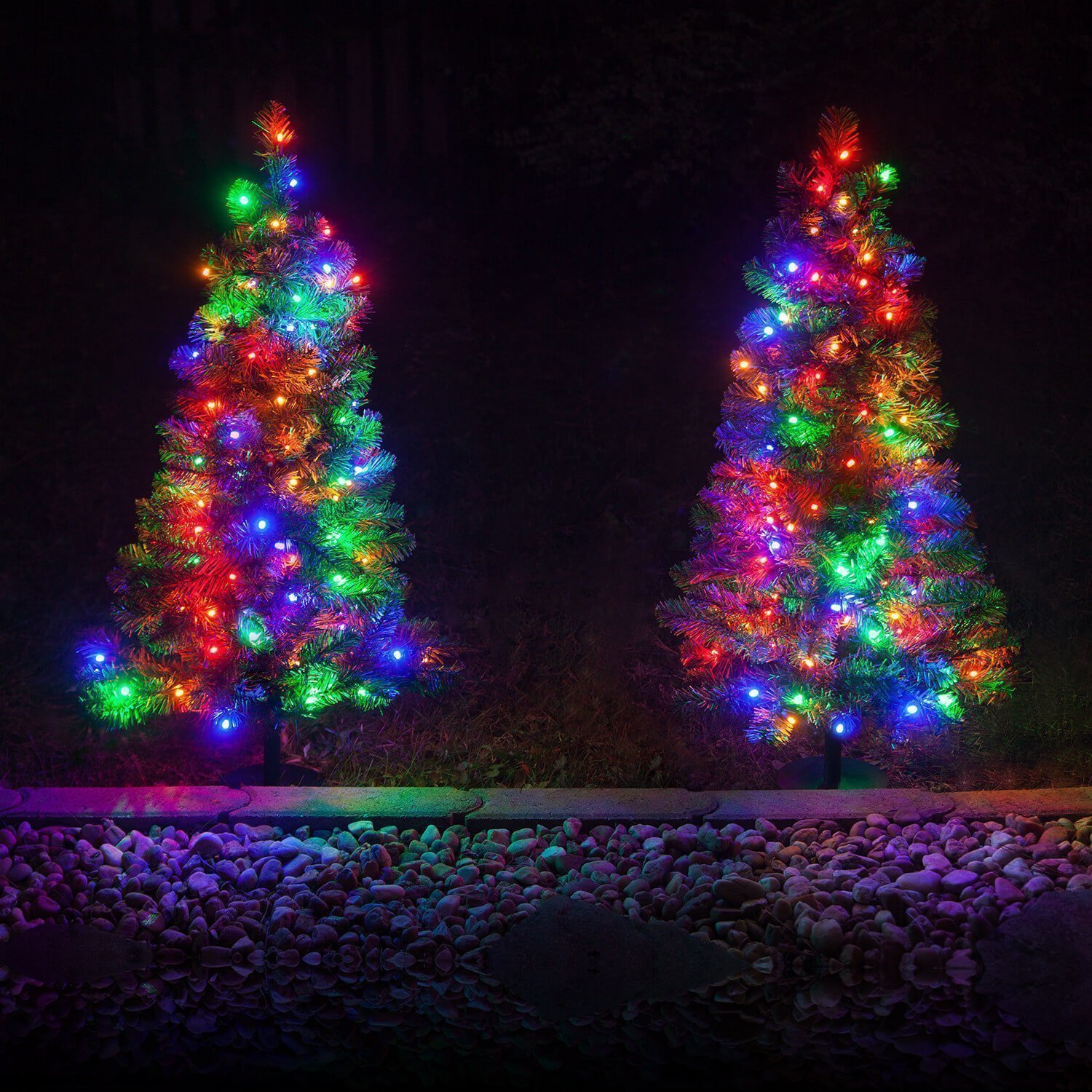 Festive Pathway Christmas Tree Lights