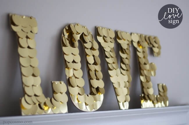 Create Eye-Catching Letters with Large Sequins