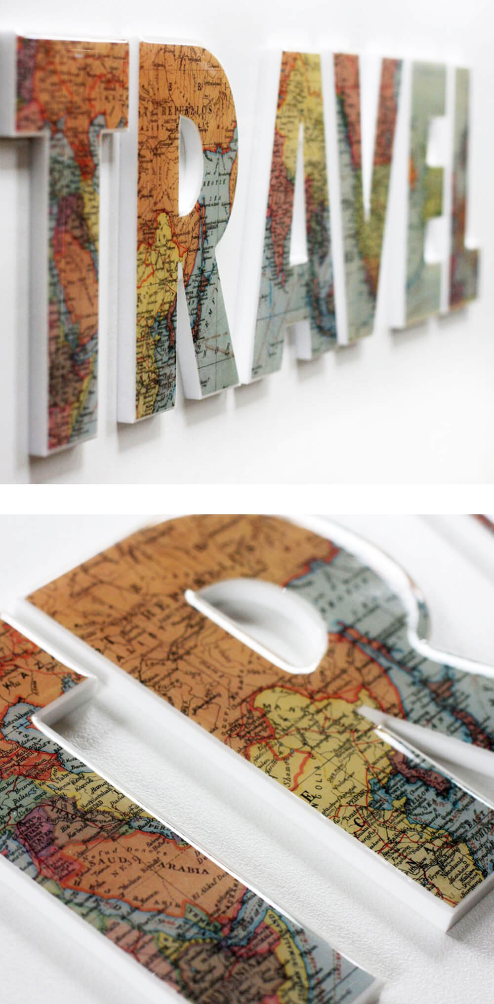 Transform Old Maps Into A Statement Piece