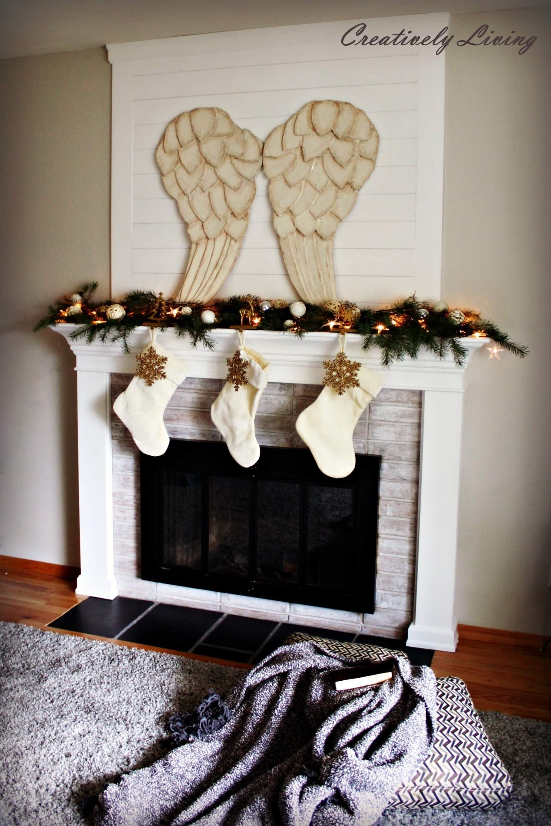 Beautiful DIY Angel Wing Centerpiece