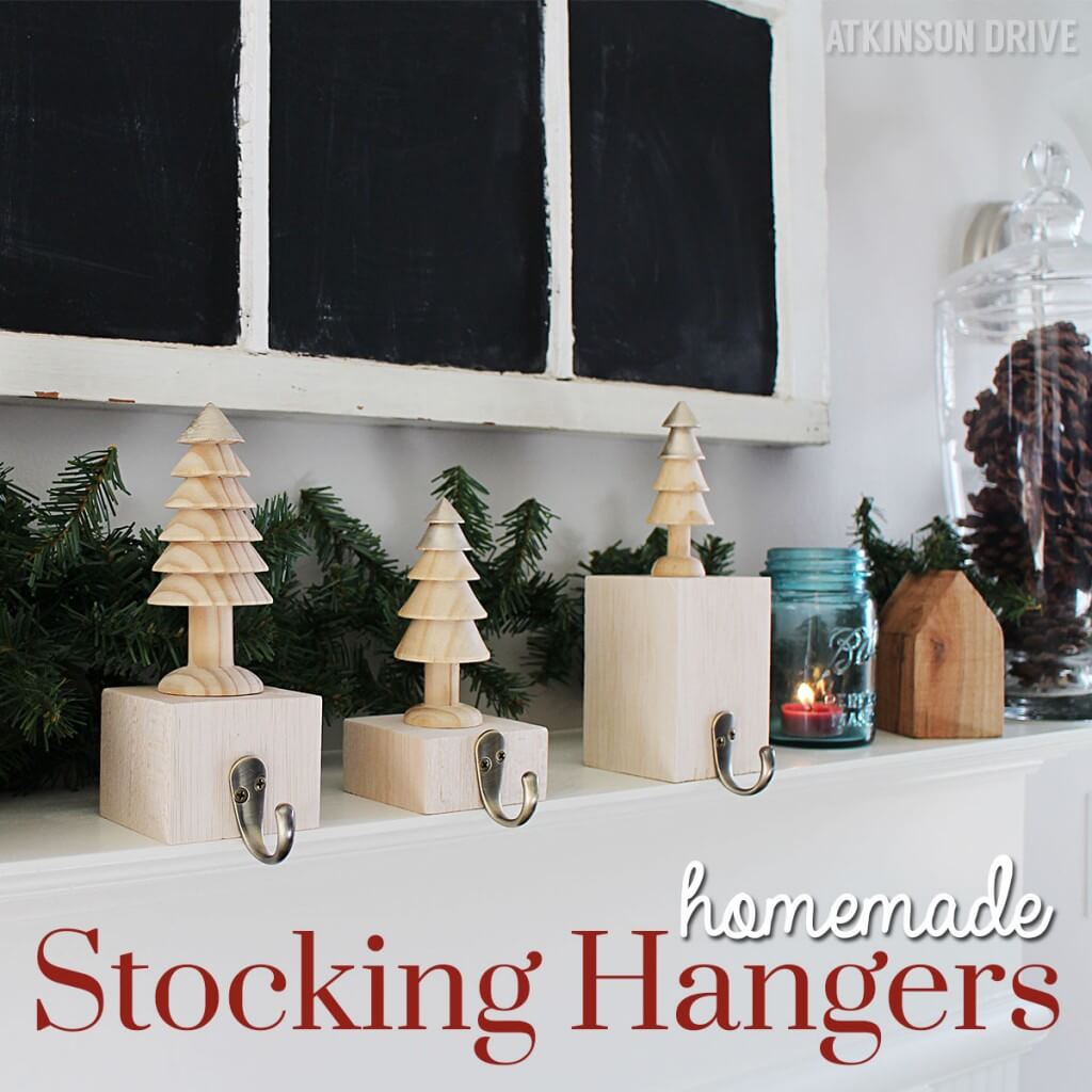 DIY Festive Tree Stocking Hangers