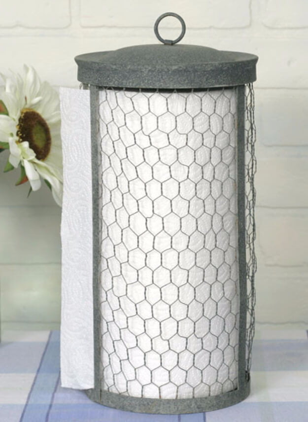 Rustic Paper Towel Roll Coop