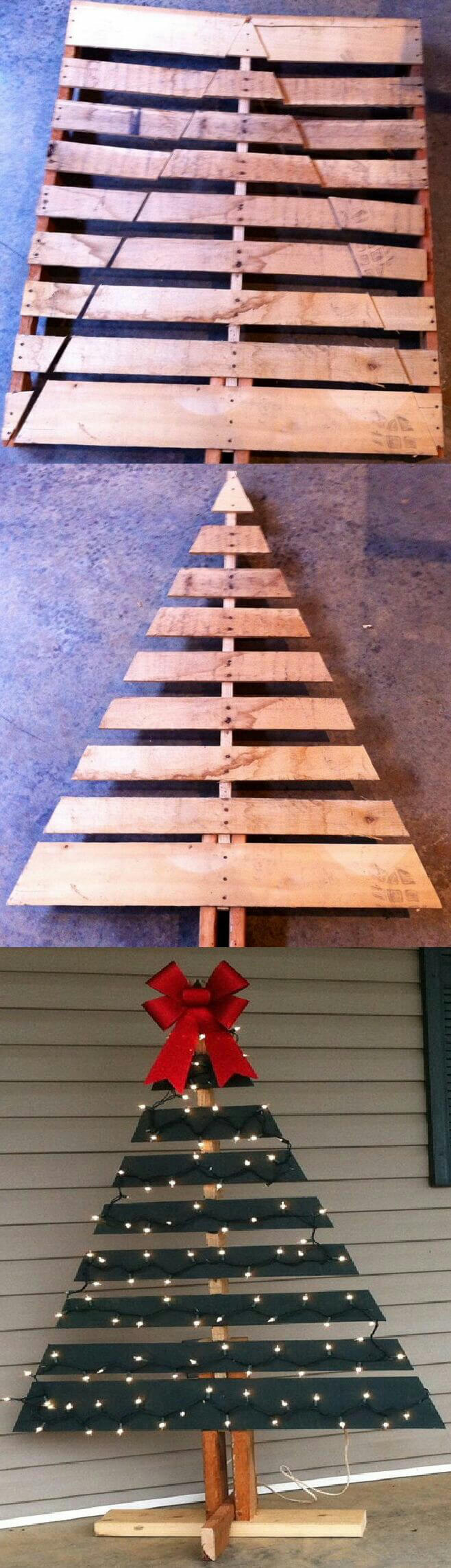 Another Spin on the Pallet Christmas Tree