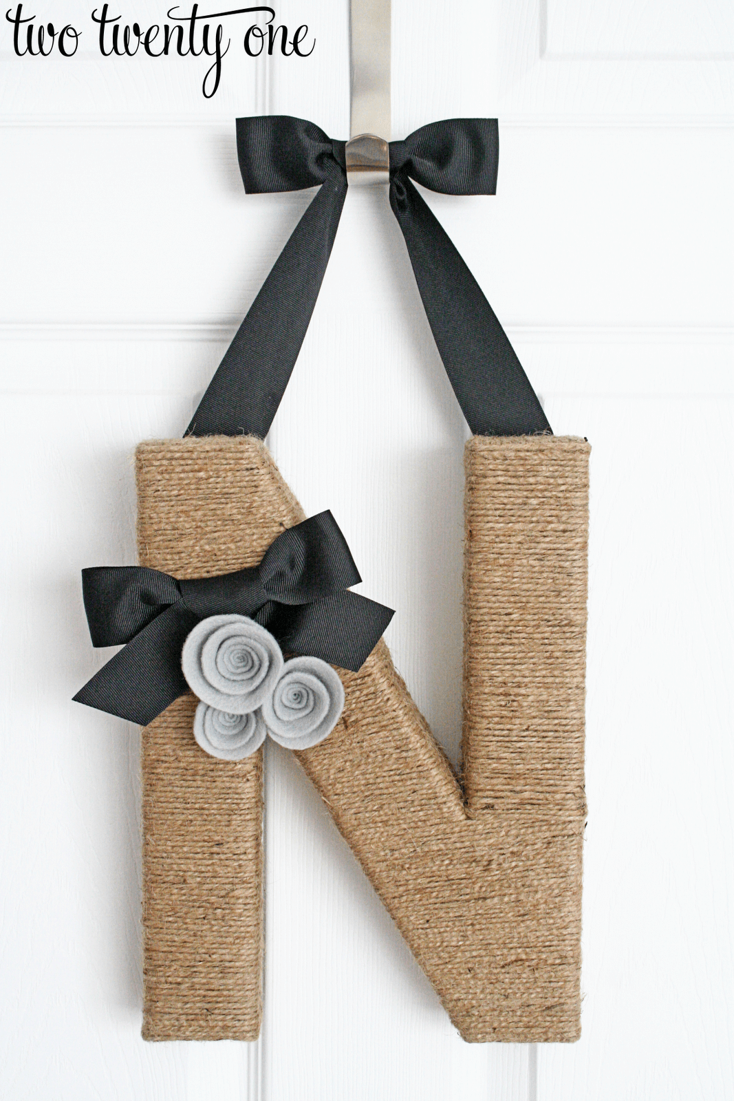 Twine Letters to Dress Up Your Door