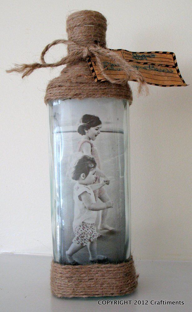 Transform a Bottle Into a Photo Display