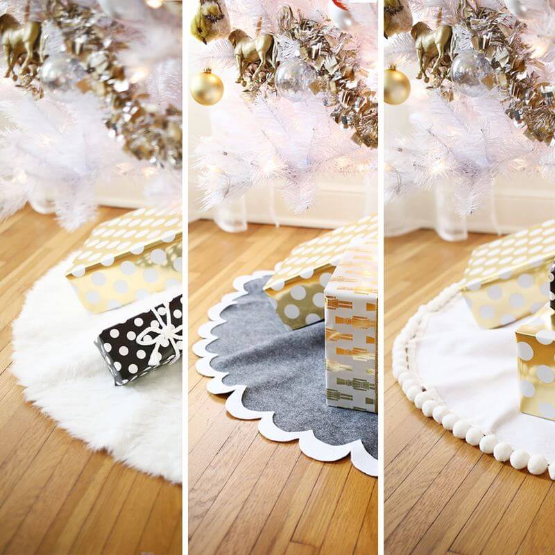 tree christmas skirts sew easy skirt diy crafts abeautifulmess decorations mess sewing projects pom arbol before catching eye bloglovin pie
