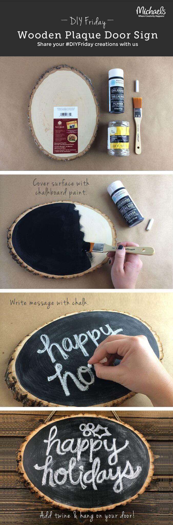 Spread a Cheery Message with a Chalkboard