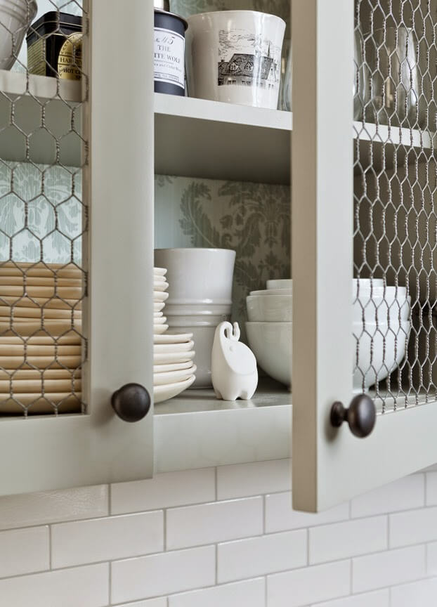 Chicken Wire Lattice Cupboard Door Fronts