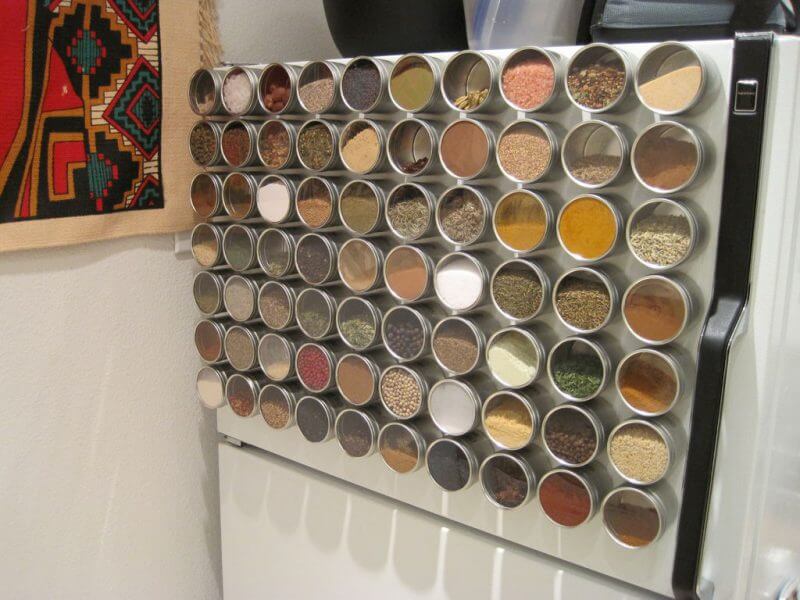 Turn Your Fridge Into Magnetic Spice Storage